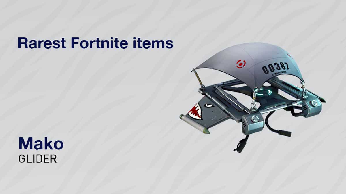 The rarest Fortnite item: Mako Glider.