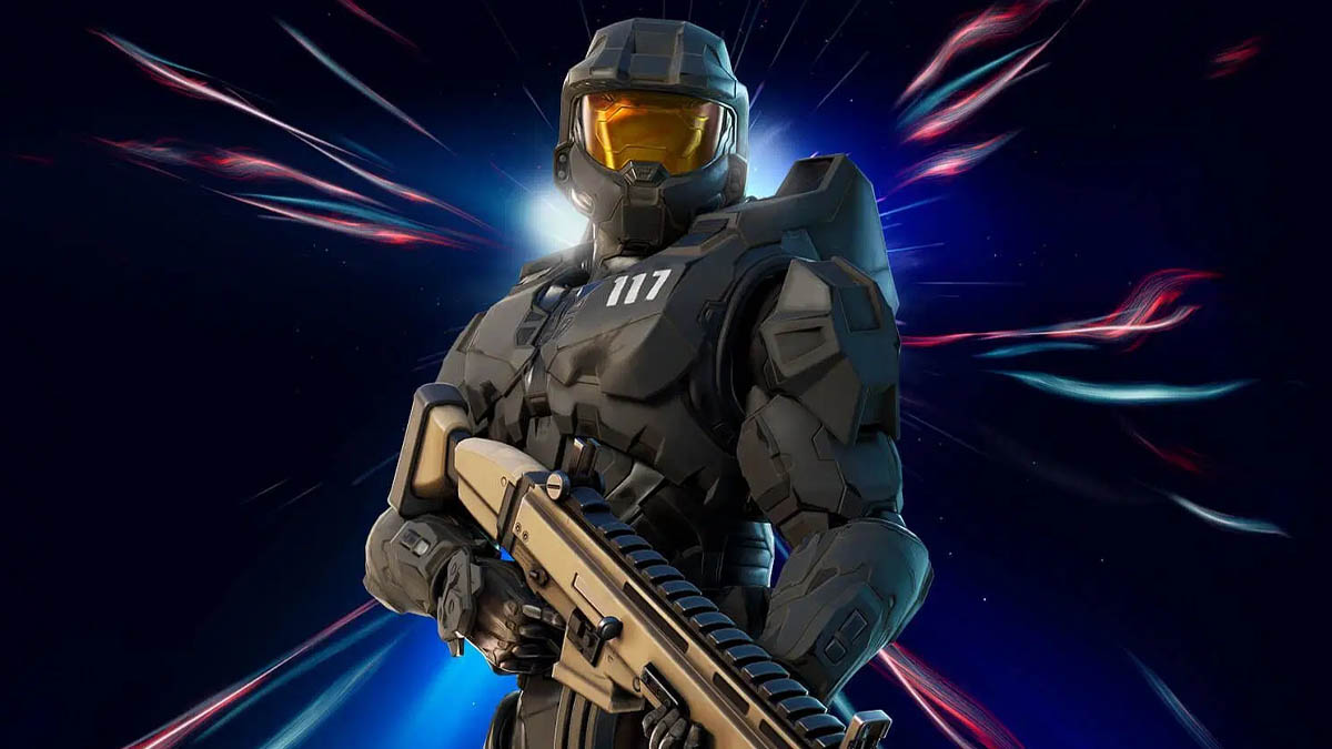Master Chief black style in Fortnite
