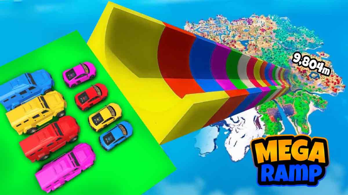 Fortnite Mega Ramp map