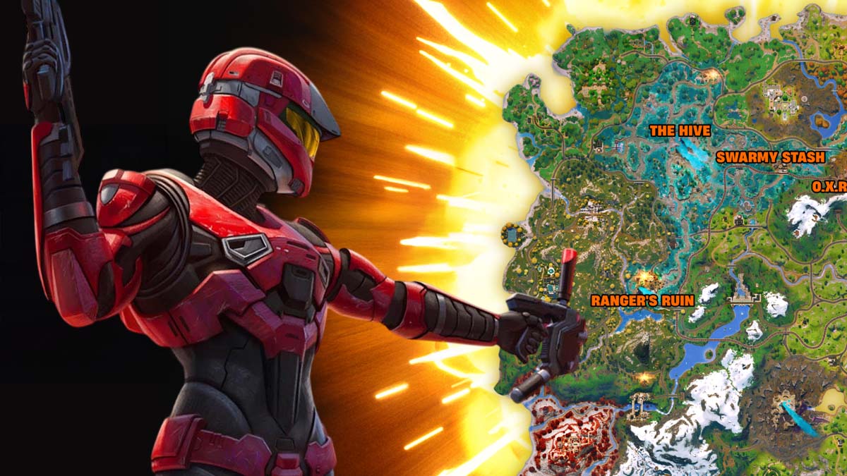 Fortnite Season 4 Halo and map