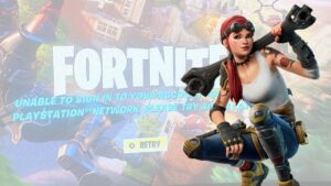 Fortnite error on PlayStation