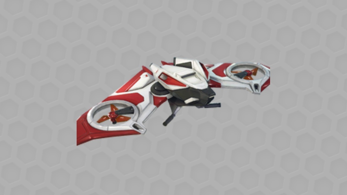 Fortnite rarest gliders: The Rotor Glider from Fortnite on a grey, textured background.