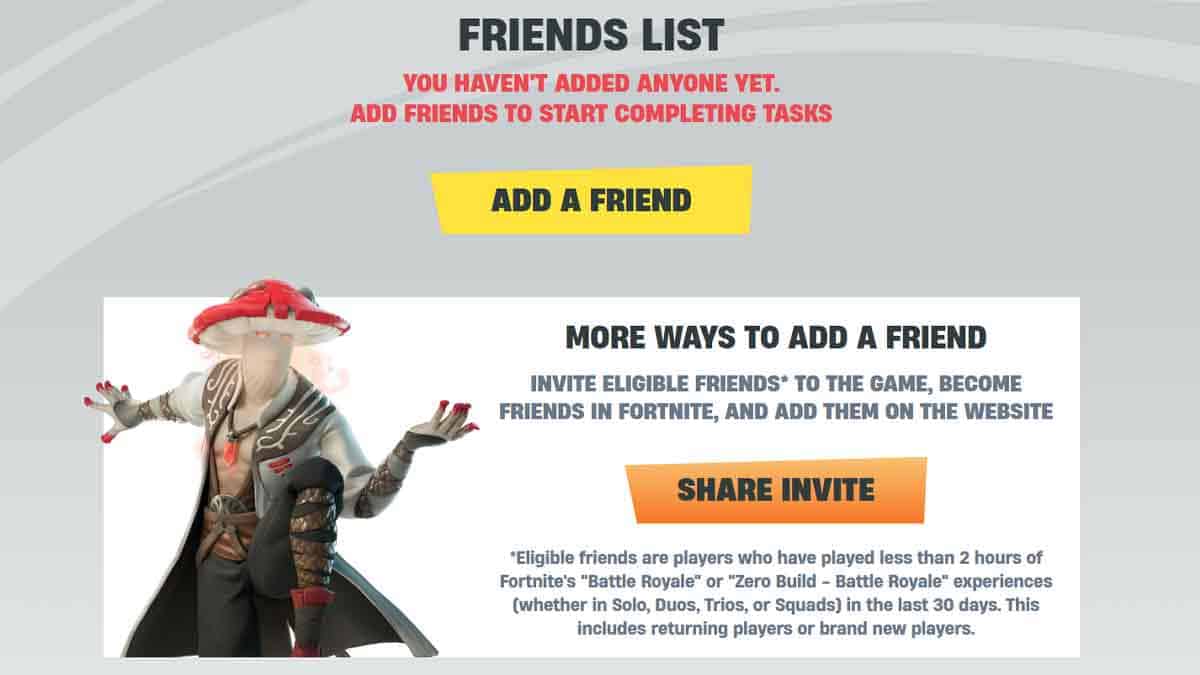 Fortnite friends list - Learn how to refer a friend in Fortnite and expand your gaming community.