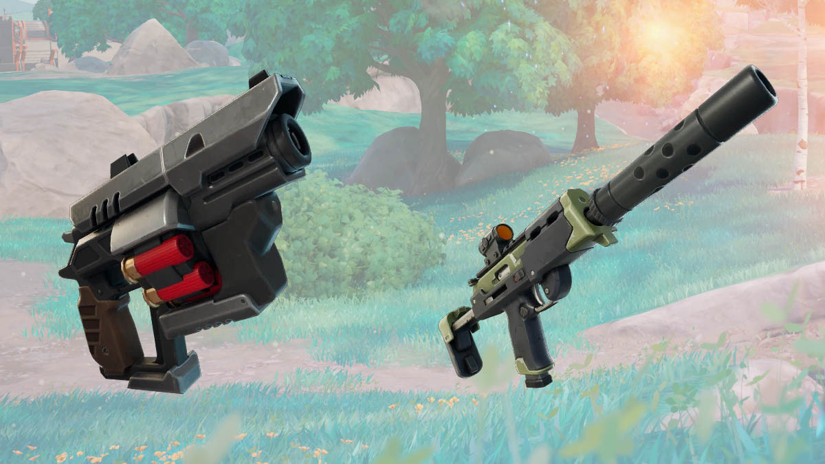 Wrecked Revolver and Veiled SMG in Fortnite