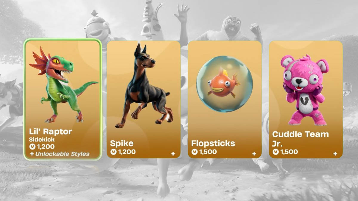 Fortnite Sidekicks prices