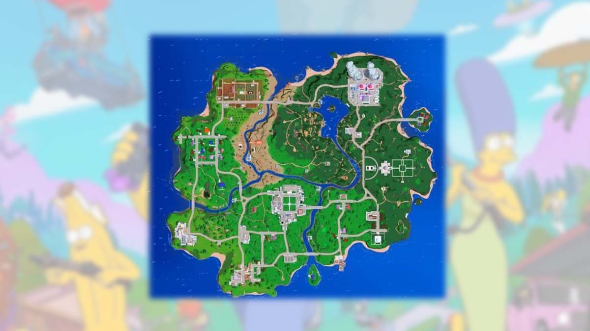 Fortnite x Simpsons map leak