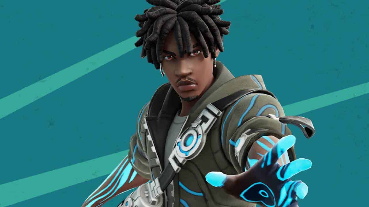 Fortnite Chapter 4 Season 3 battle pass and skins: Trace outfit.