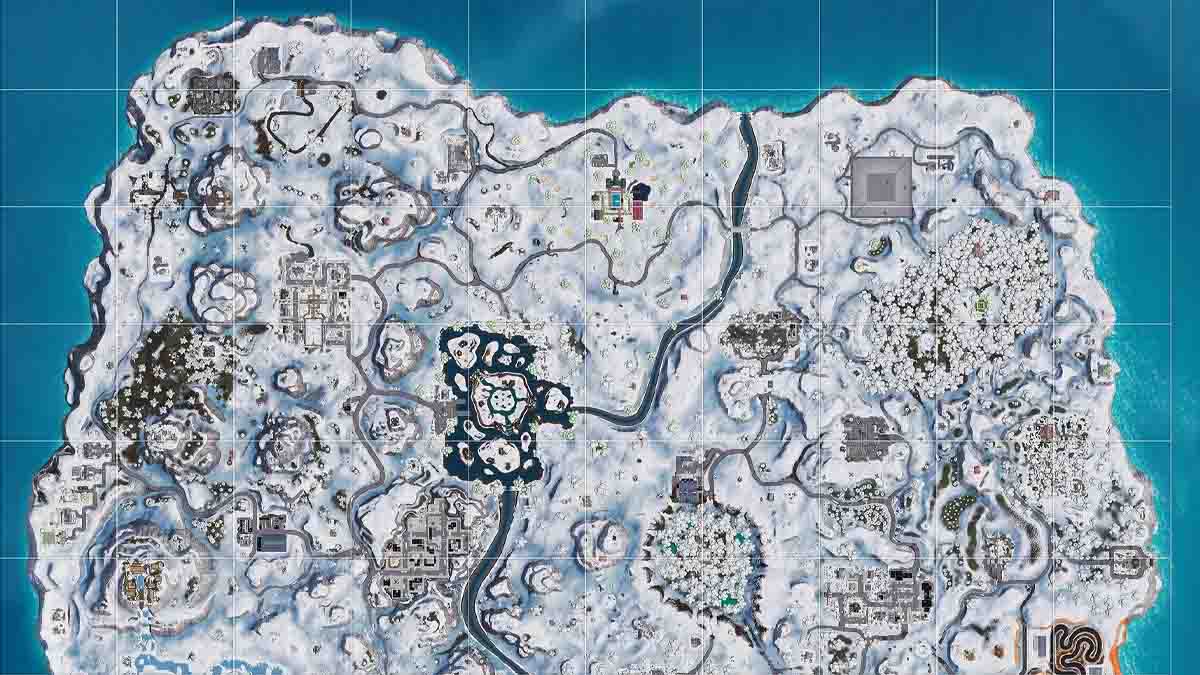 Snowy map in Fortnite OG