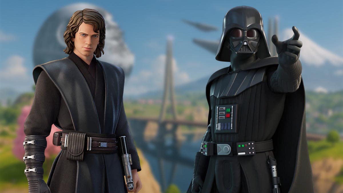 Anakin Skywalker and Darth Vader in Fortnite
