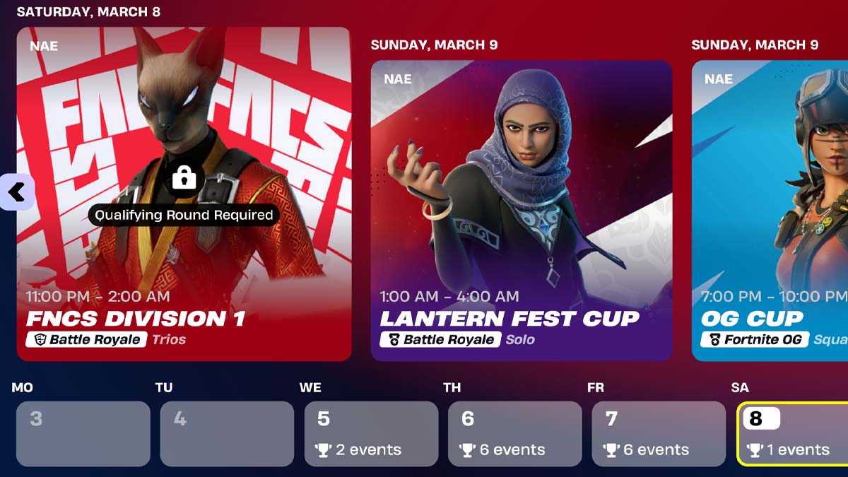 Fortnite tournaments