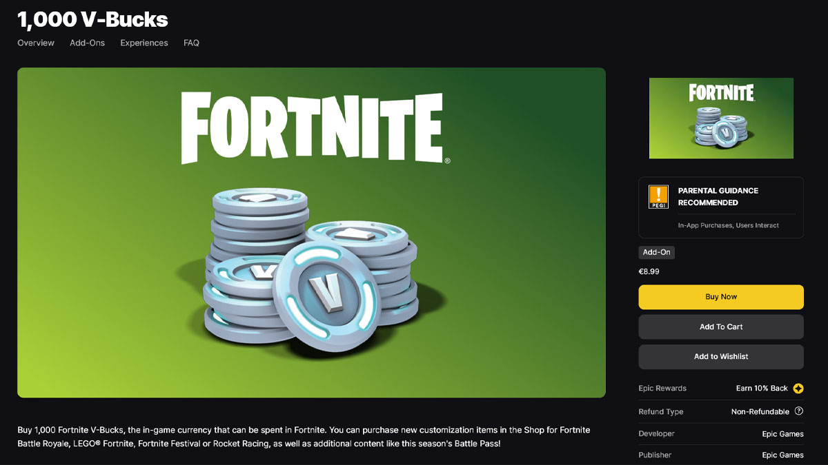 Fortnite V-Bucks