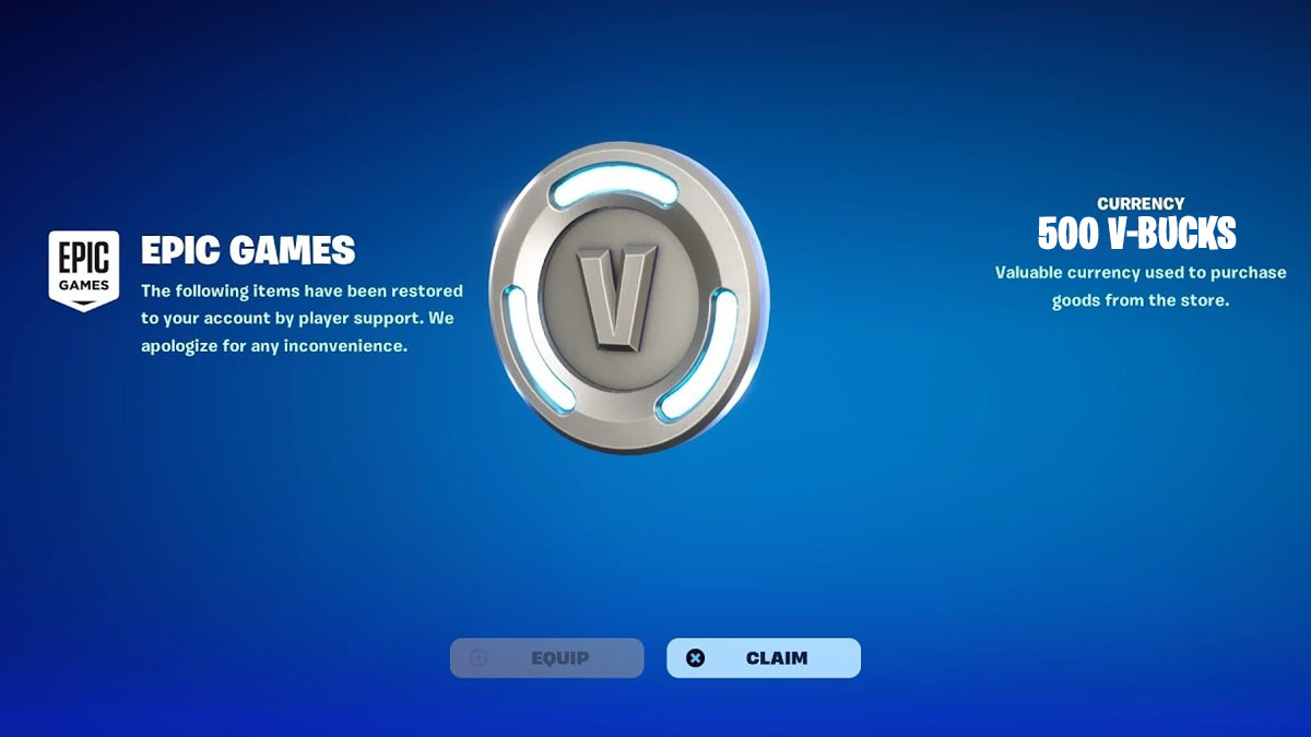 Fortnite announces another V-Bucks refund, check if you are eligible