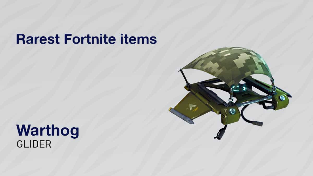 Rare warthog glider.