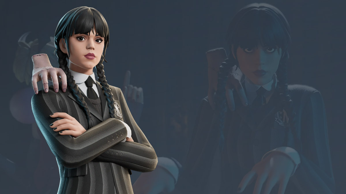 Wednesday Addams skin in Fortnite