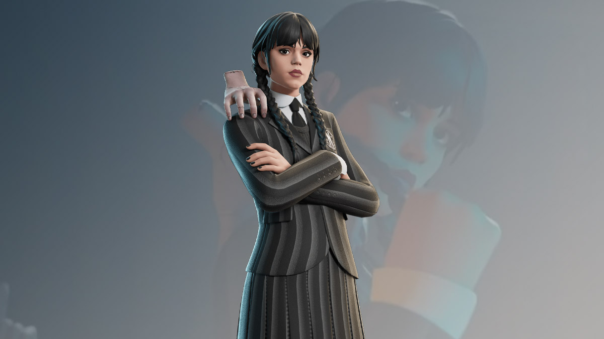 Wednesday Addams skin in Fortnite