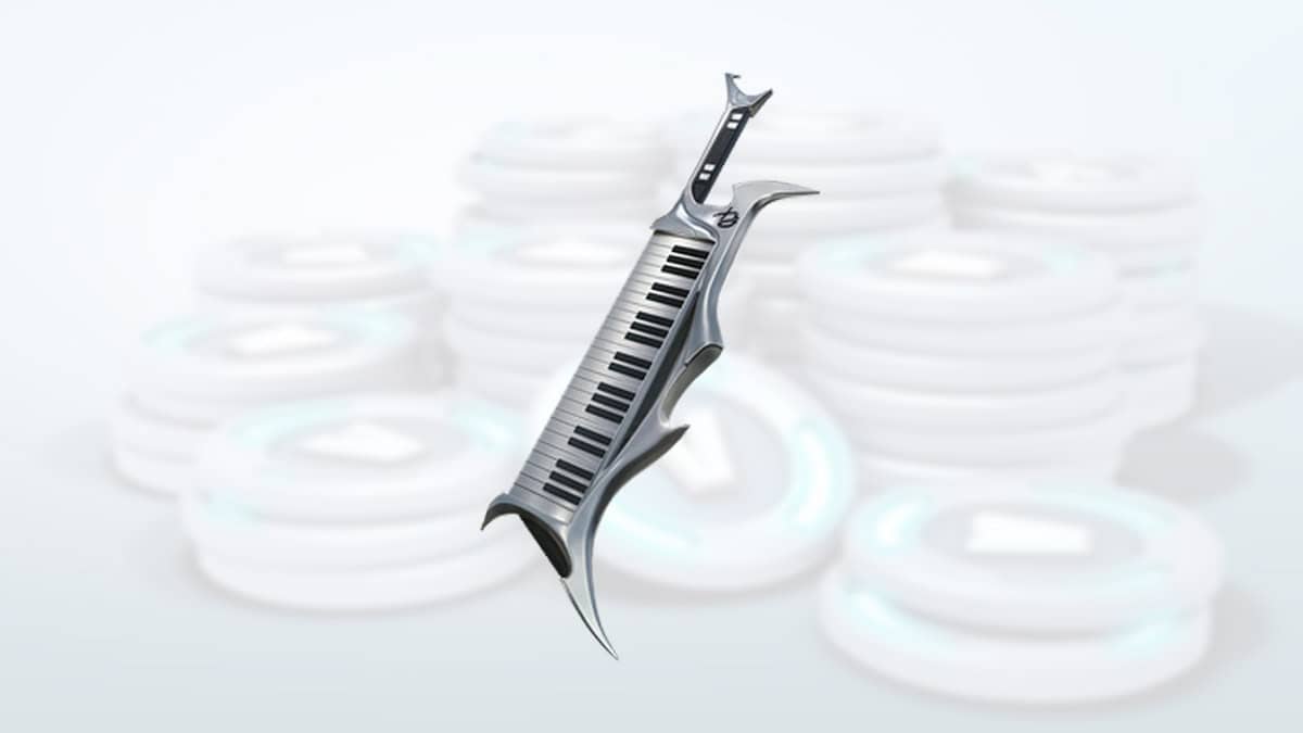 A sleek silver fish-like robotic object with mechanical scales, surrounded by stacked, epic, white circular platforms in a soft-lit background.