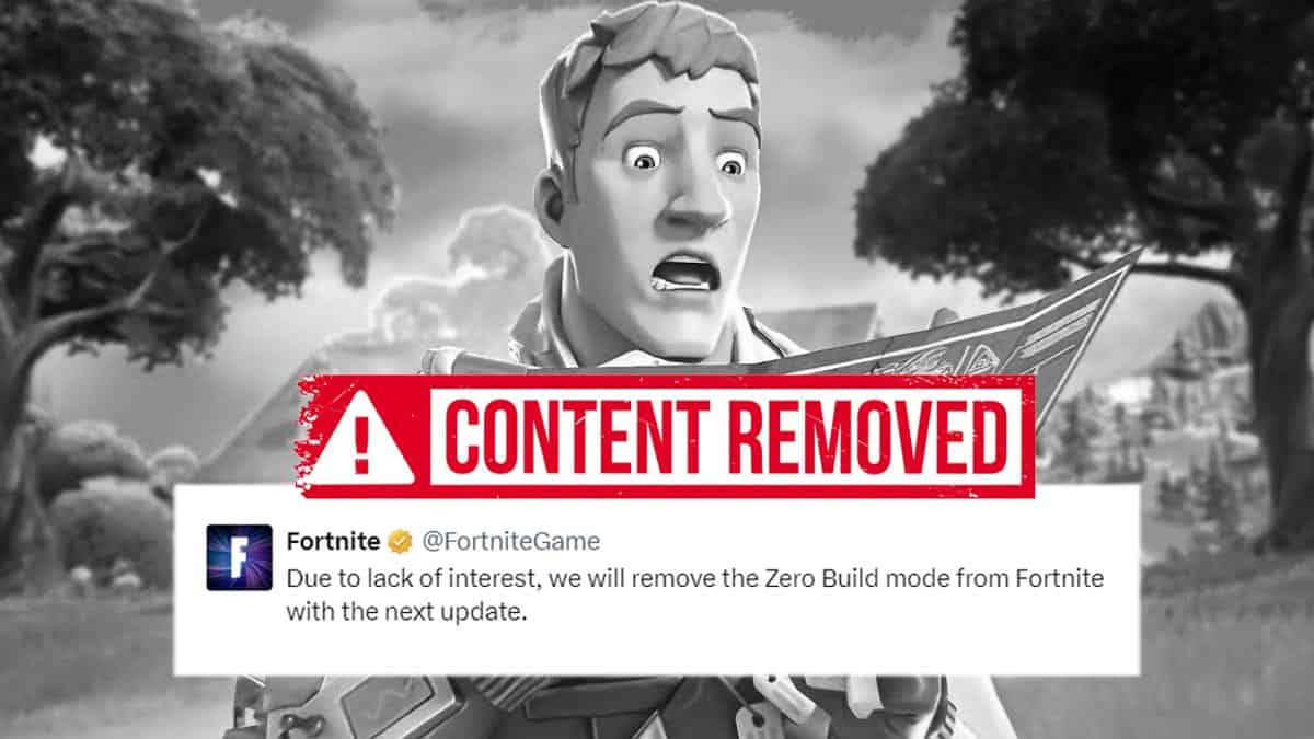 Epic удаляет режим Zero Build в Fortnite? Слух объяснен