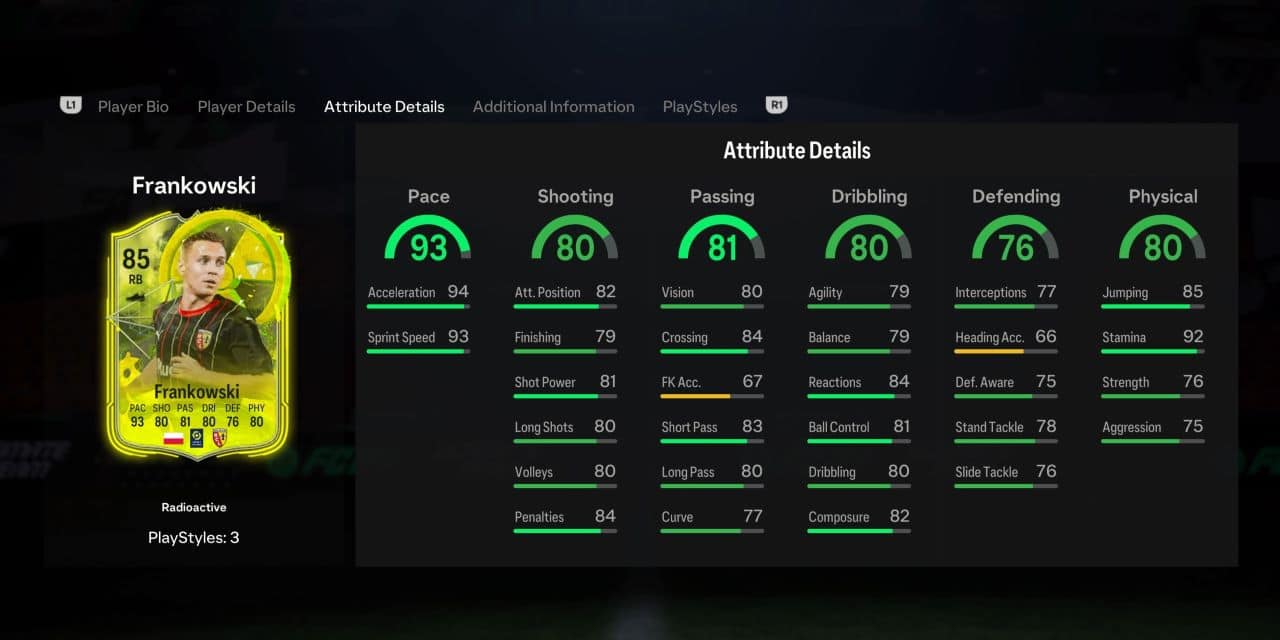 frankowski radioactive player profile fc 24