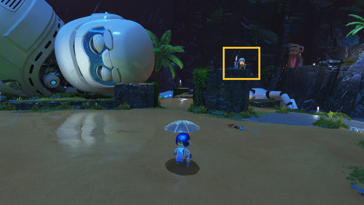 Astro Bot Slo-Mo Casino: Astro exploring the Free Big Brother level.