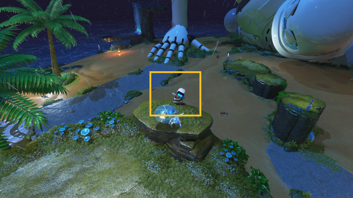 Astro Bot Slo-Mo Casino: Astro exploring the Free Big Brother level.