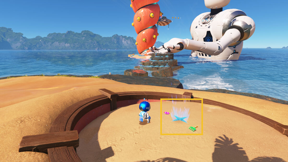 Astro Bot Slo-Mo Casino: Astro exploring the Free Big Brother level.