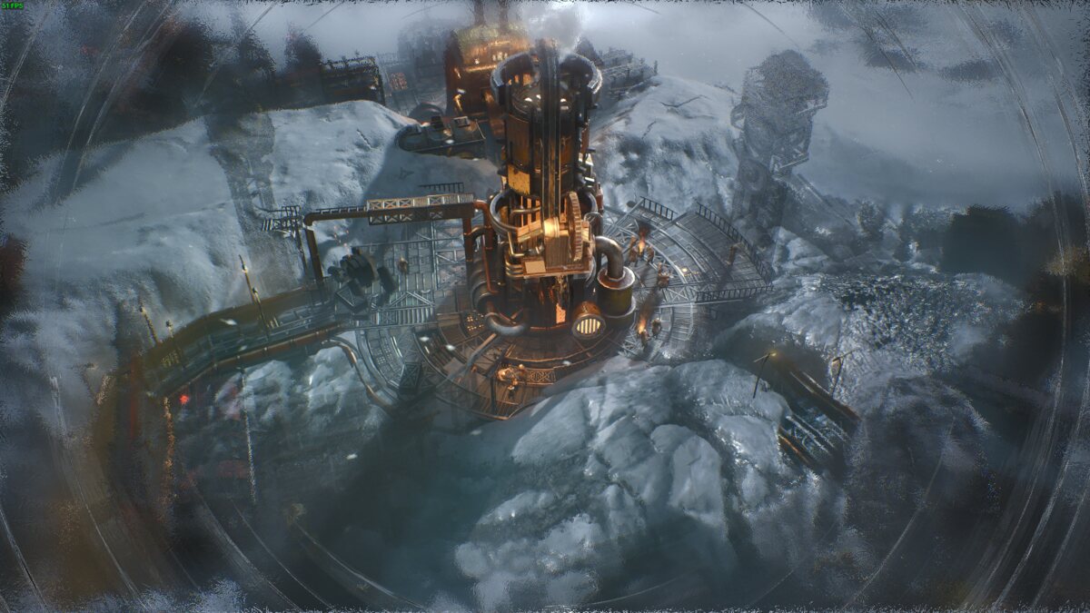 Frostpunk 2 review: industrial city in the snow.