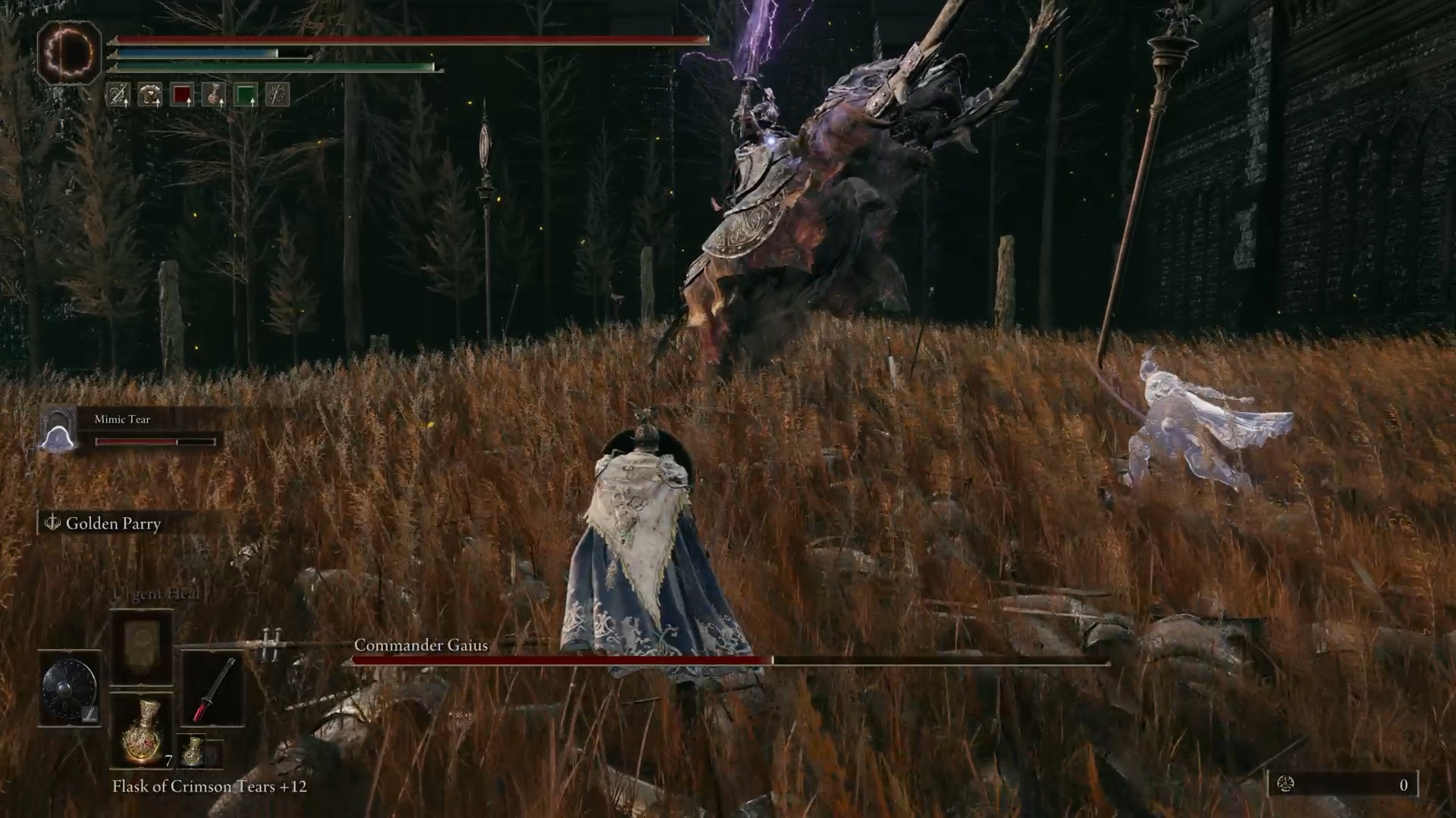 elden ring how to beat commander gaius in shadow of the erdtree - gaius stabs his lance into the air