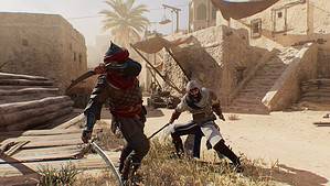 Assassin's Creed Mirage - Basim dodging in combat