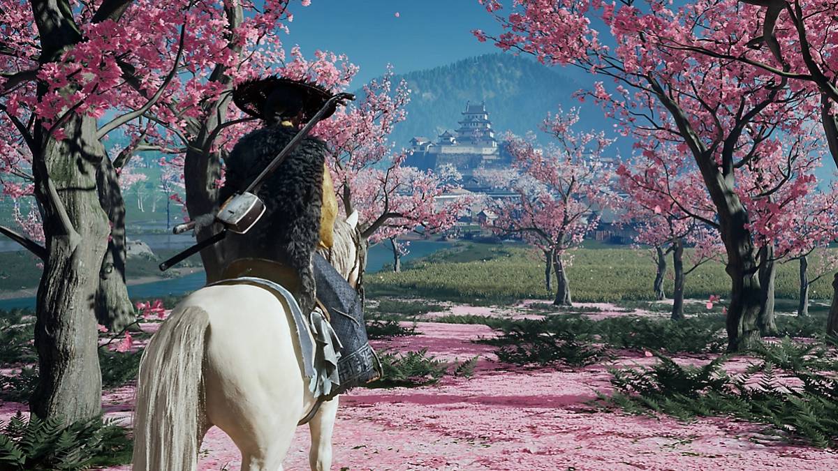 Ghost of Yotei pre-order bonus editions: Atsu on a horse.