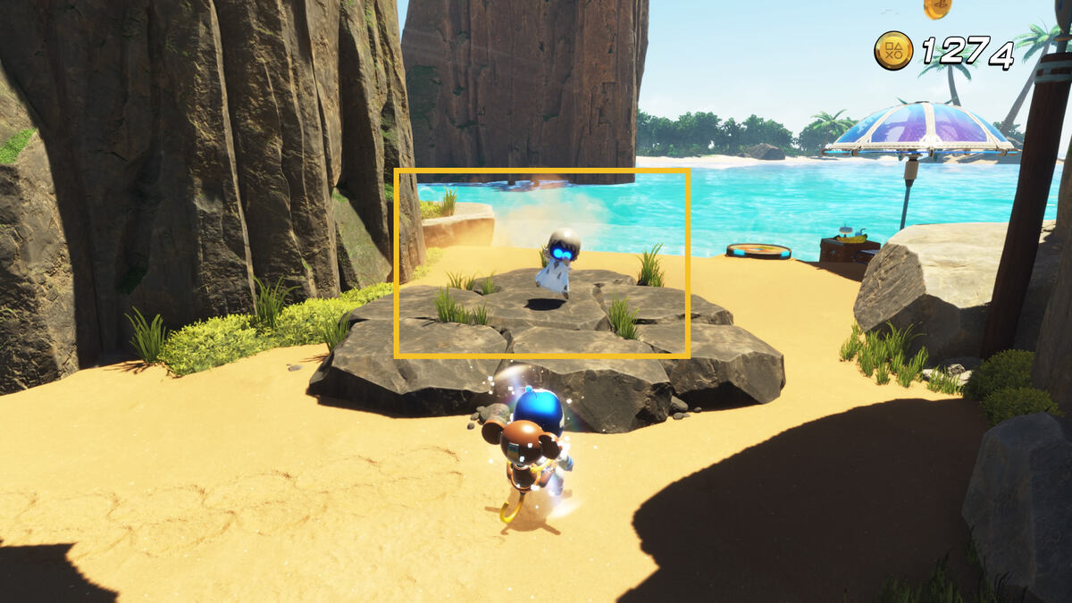 Astro Bot Go-Go Archipelago: Astro exploring the Go-Go Archipelago.
