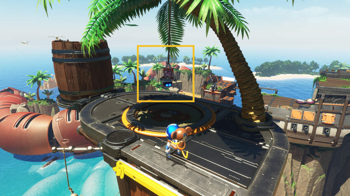 Astro Bot Go-Go Archipelago: Astro exploring the Go-Go Archipelago.