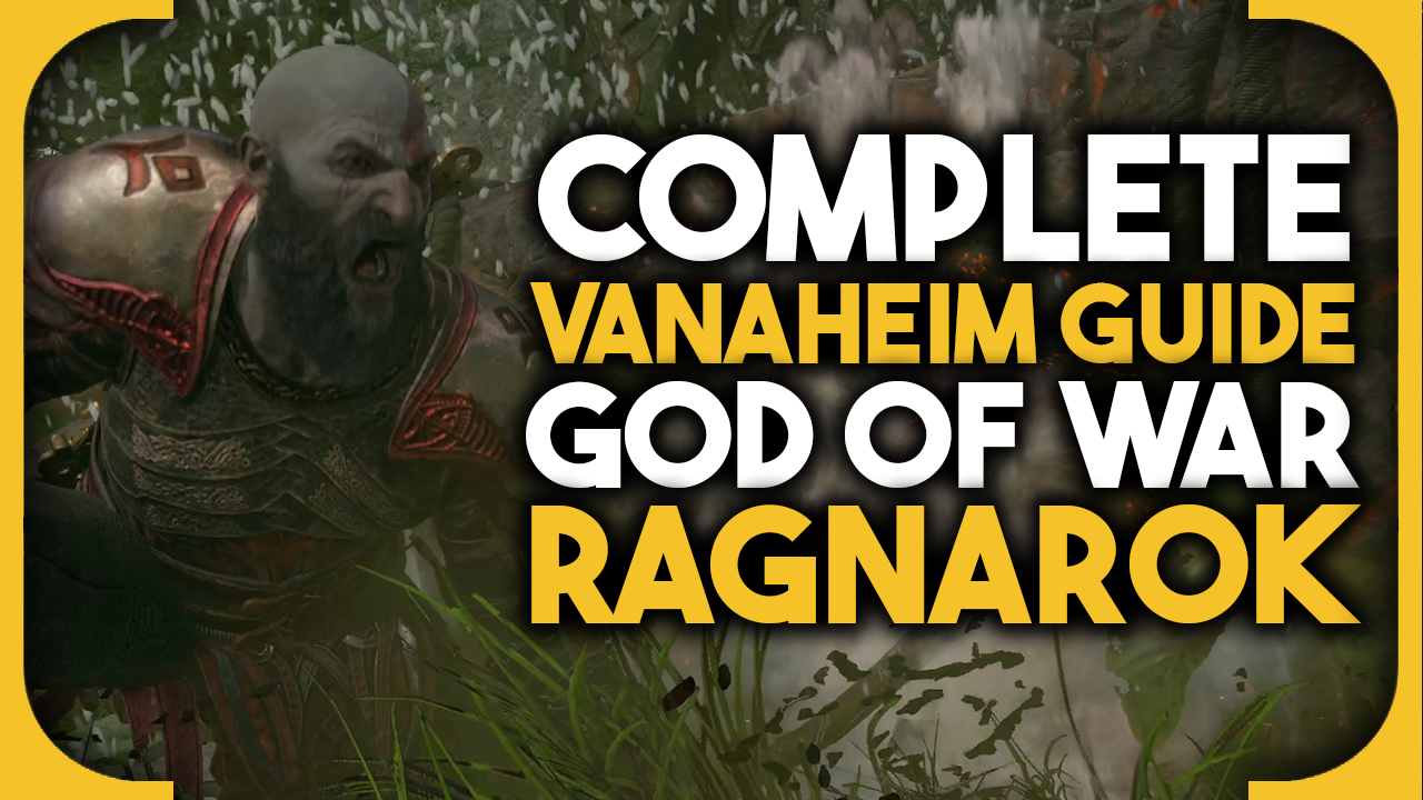 God of War Ragnarok Vanaheim 100%: feature image with text.