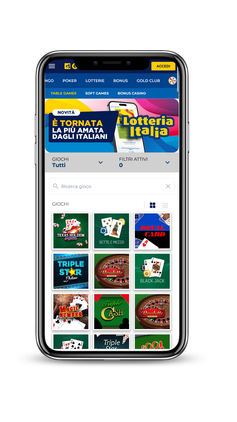 Goldbet offre tanti giochi tipici del tavolo verde e le loro varianti più famose