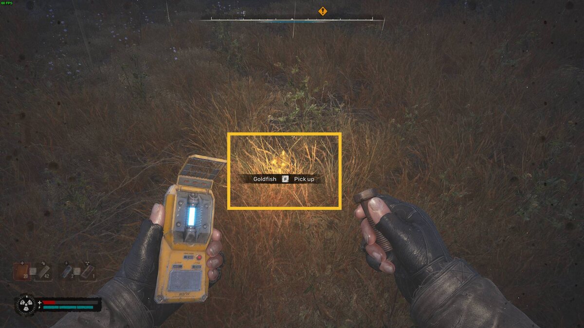 Stalker 2 artifact locations: Stalker near an anomaly.
