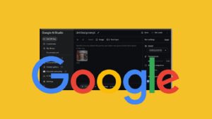 The iconic google logo on a vibrant yellow background.