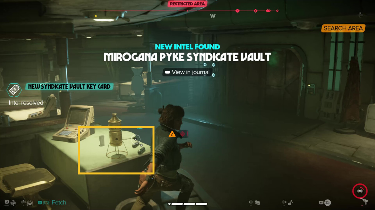 Star Wars Outlaws Pyke Syndicate Vault Keycard locations: Kay in the Pyke Poaching Station.