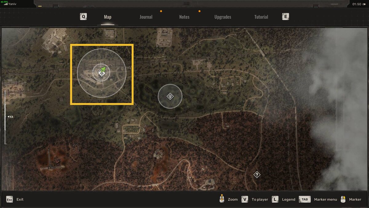 Stalker artifact locations: map.
