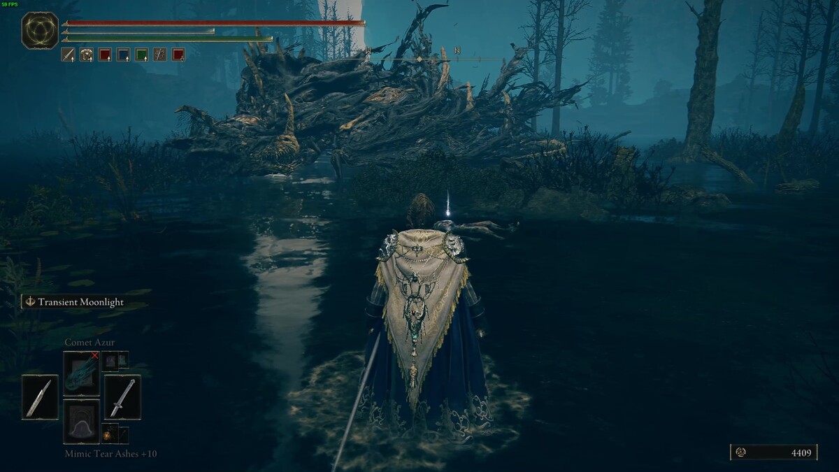 Elden Ring Shadow of the Erdtree best early weapons: Tarnished in the realm of shadow.