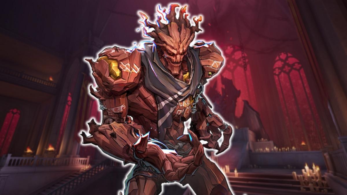 Carved Traveler Groot skin in Marvel Rivals
