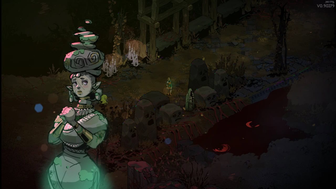 Hades 2 characters: A mountain nymph named Echo in the game. Image captured by VideoGamer.