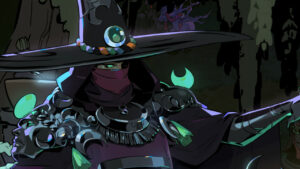 Hades 2 cheats: witch called Hecate extending her hand in a gloomy room.