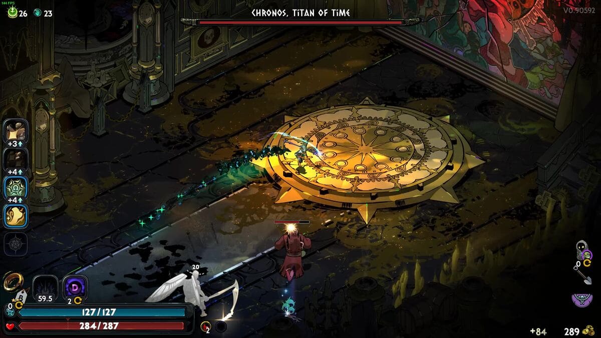 Hades 2 Chronos boss guide: character in intense combat with 