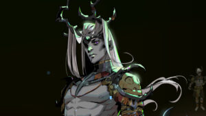 Hades 2 keepsakes: regal god stood against a black background.