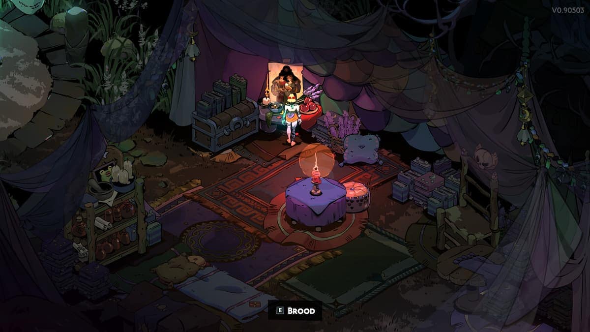 Where is Zagreus in Hades 2: Melinoe in the crossroads facing a portrait of her family.