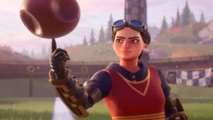 Is Harry Potter Quidditch Champions free? - Quidditch player spinning ball.