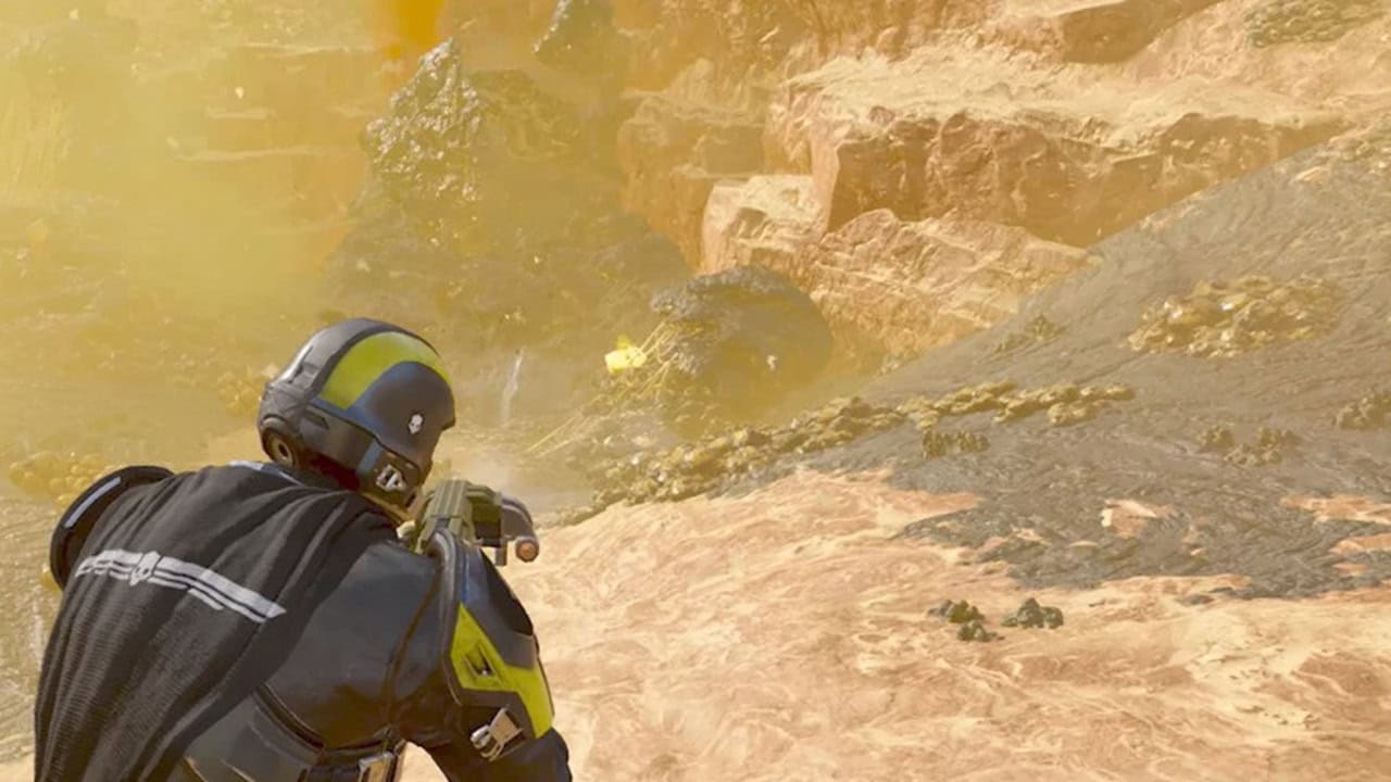 Helldivers 2 best stratagems: A player closes a Terminid nest with the Grenade Launcher. Image captured by VideoGamer.