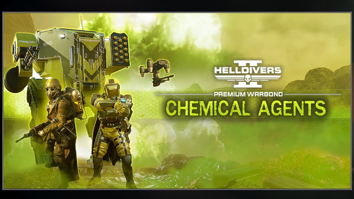 Cover image for the Chemical Agents premium Warbond in Helldivers 2.
