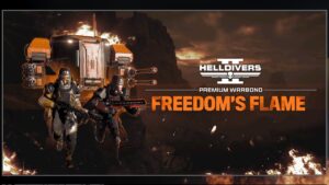 Image of the Freedom's Flame Warbond in the shop screen of Helldivers 2.