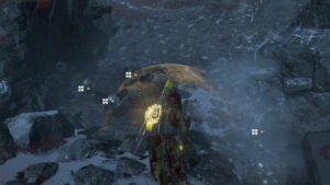 Image of a player gathering samples in Helldivers 2.