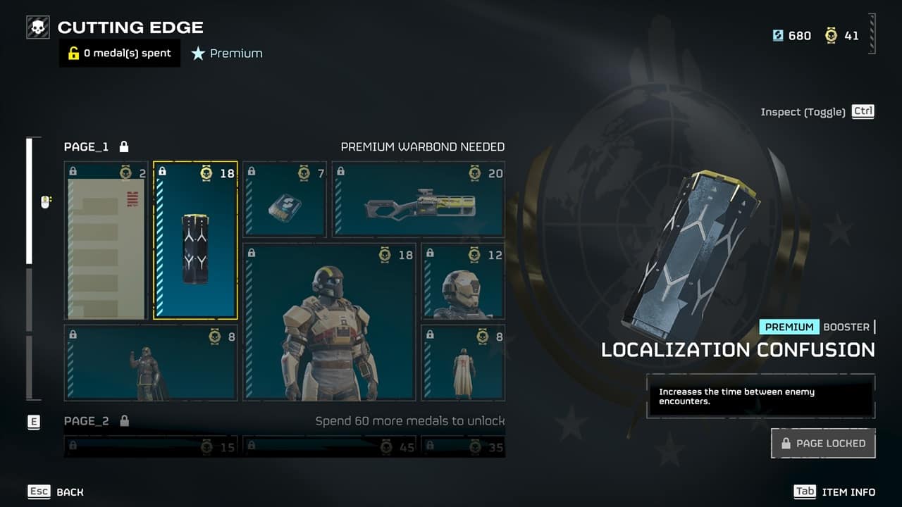 An image of the Localization Confusion booster in Helldivers 2. Image captured by VideoGamer.
